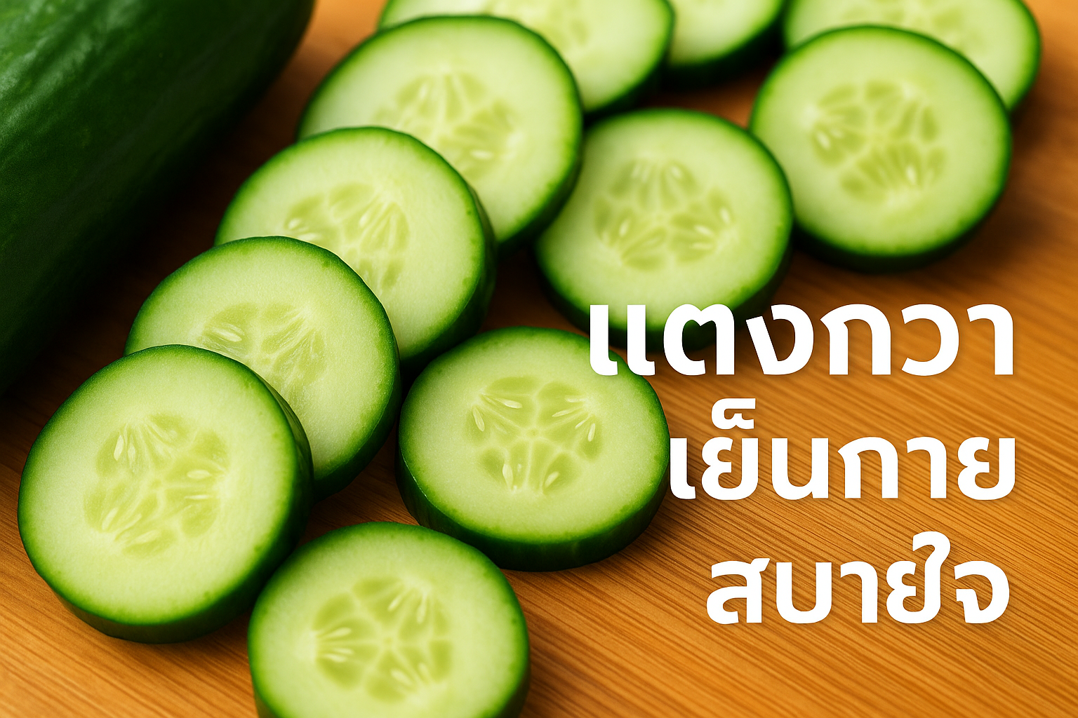 แตงกวาเย็นกายสบายใจ
