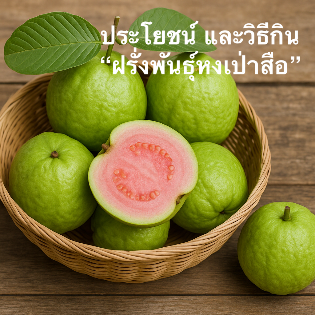 ประโยชน์ และวิธีกิน “ฝรั่งพันธุ์หงเป่าสือ”
